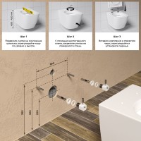 Унитаз подвесной Wellsee Chalice Perfection 182608001 безободковый, с микролифтом, матовый белый