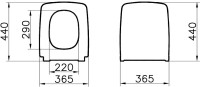 Унитаз подвесной VitrA Metropole 7672B083-0101