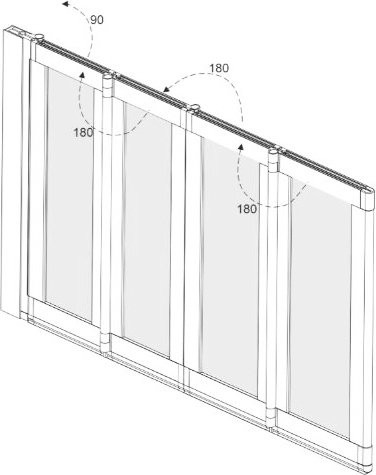 Шторка на ванну Veconi Palau PL-74BL 120 см, профиль черный