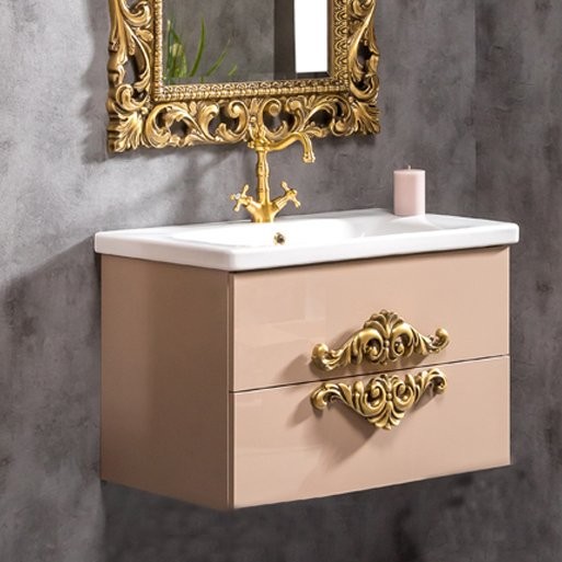 Тумба под раковину Armadi Art NeoArt 80, подвесная, капучино