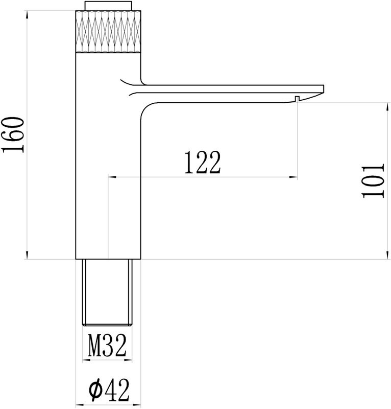 Смеситель для раковины Savol S-601810WB