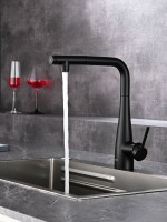 Смеситель для кухни AQUAme Cucina с выдвижным изливом AQM9902MB