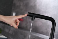 Смеситель для кухни AQUAme Cucina с выдвижным изливом AQM9902MB
