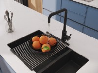 Смеситель для кухни Cersanit Комо (Como) 68246 матовый черный