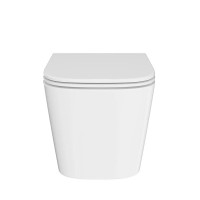 Унитаз подвесной KERAMA MARAZZI Cubo CU.wc.02 безободковый, с микролифтом