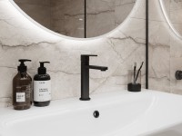 Смеситель для раковины Cersanit Олива (Oliva) 68960 матовый черный