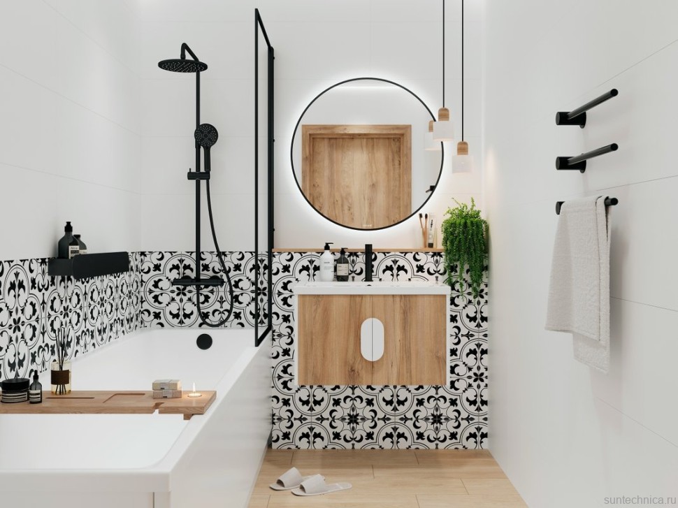 Смеситель для раковины Cersanit Олива (Oliva) 68960 матовый черный