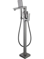 Напольный смеситель для ванны с душем Lemark Bronx LM3744GM графит