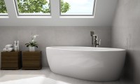 Напольный смеситель для ванны с душем Lemark Bronx LM3744GM графит
