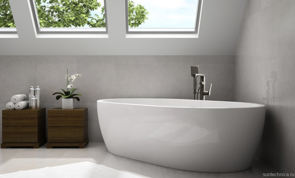 Напольный смеситель для ванны с душем Lemark Bronx LM3744GM графит