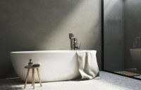 Напольный смеситель для ванны с душем Lemark Bronx LM3744GM графит
