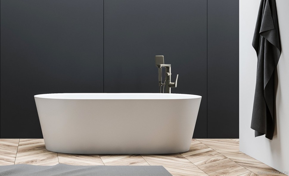 Напольный смеситель для ванны с душем Lemark Bronx LM3744GM графит