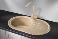 Мойка кухонная Granula Standart 7601, бежевый