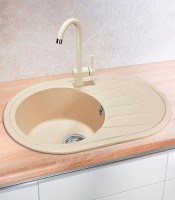 Мойка кухонная Granula Standart 7601, бежевый