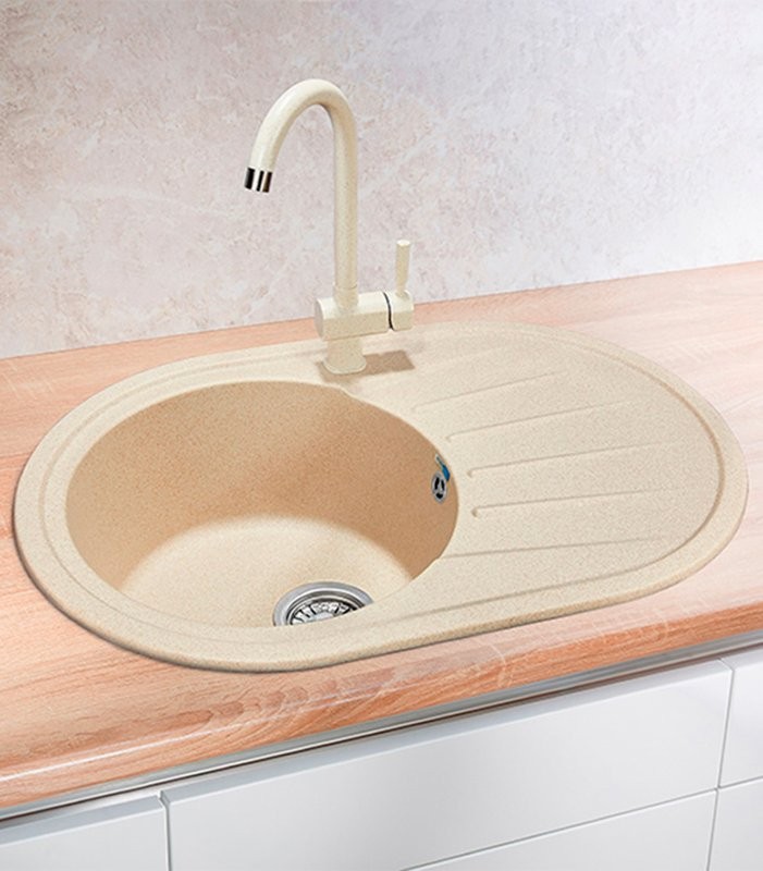 Мойка кухонная Granula Standart 7601, бежевый