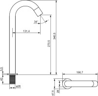 Смеситель для раковины Damixa Scandinavian Pure 360280300 черный Смеситель для раковины Damixa Scandinavian Pure 360280300 черный