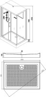 Душевая кабина Esbano CKR ESKB129CKR