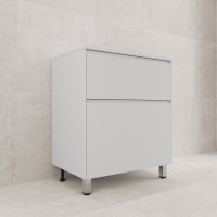 Тумба с раковиной Style Line Лима Plus 70 напольная, эмаль, белая матовая