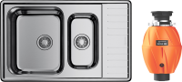 Комплект Мойка Omoikiri Sagami 79-2-IN + Измельчитель Nagare 500