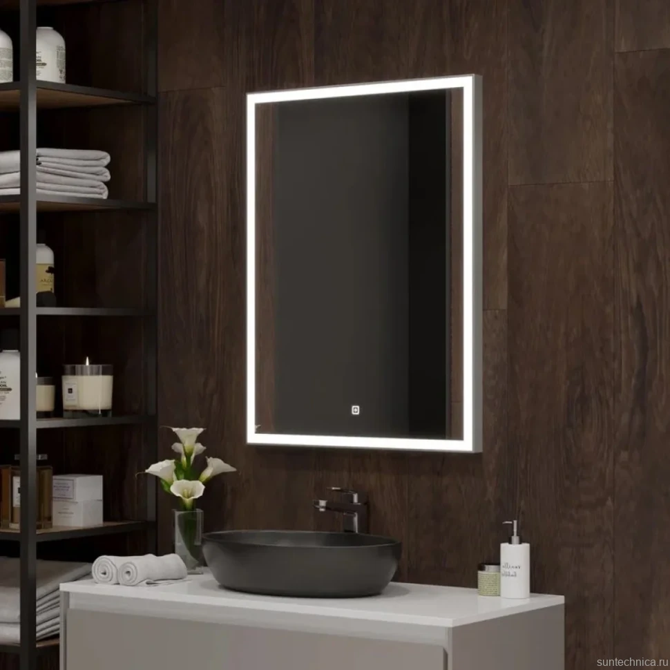 Зеркало CONTINENT Frame 60х80 с подсветкой
