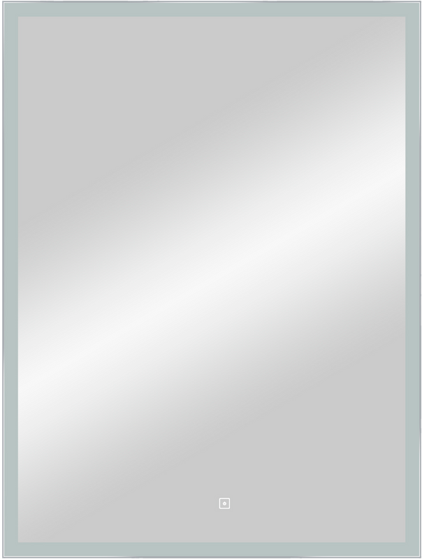 Зеркало CONTINENT Frame 60х80 с подсветкой