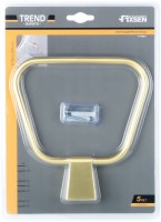 Полотенцедержатель Fixsen Trend Gold FX-99011 матовое золото, кольцо