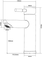 Смеситель для кухни Orange Steel M99-021b черный Смеситель для кухни Orange Steel M99-021b черный