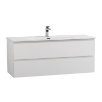 Тумба с раковиной BelBagno Kraft 120 подвесная, bianco opaco, раковина bb-8099-120