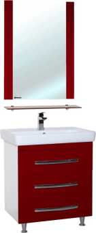 Мебель для ванной Bellezza Рокко 70 напольная, красная