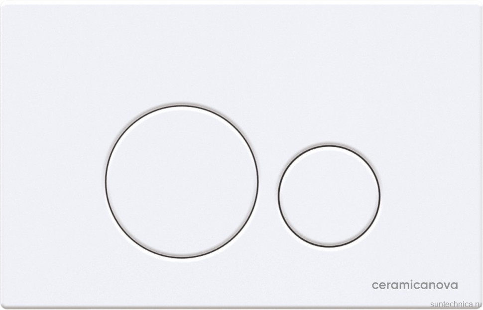Комплект Унитаз подвесной Ceramicanova Forma CN3009 безободковый, с микролифтом + Инсталляция Envision CN1001W + Кнопка Round, белая