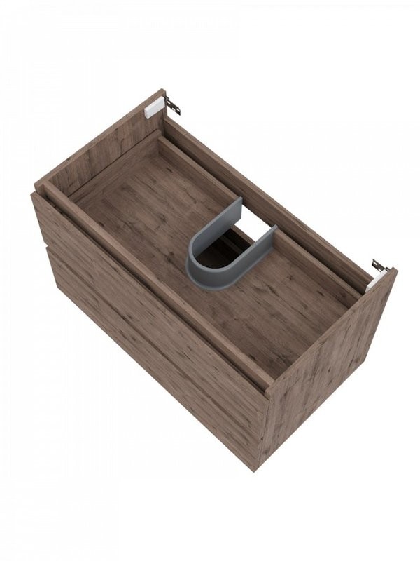 Тумба под раковину без столешницы Teymi Laina 80 темный дуб