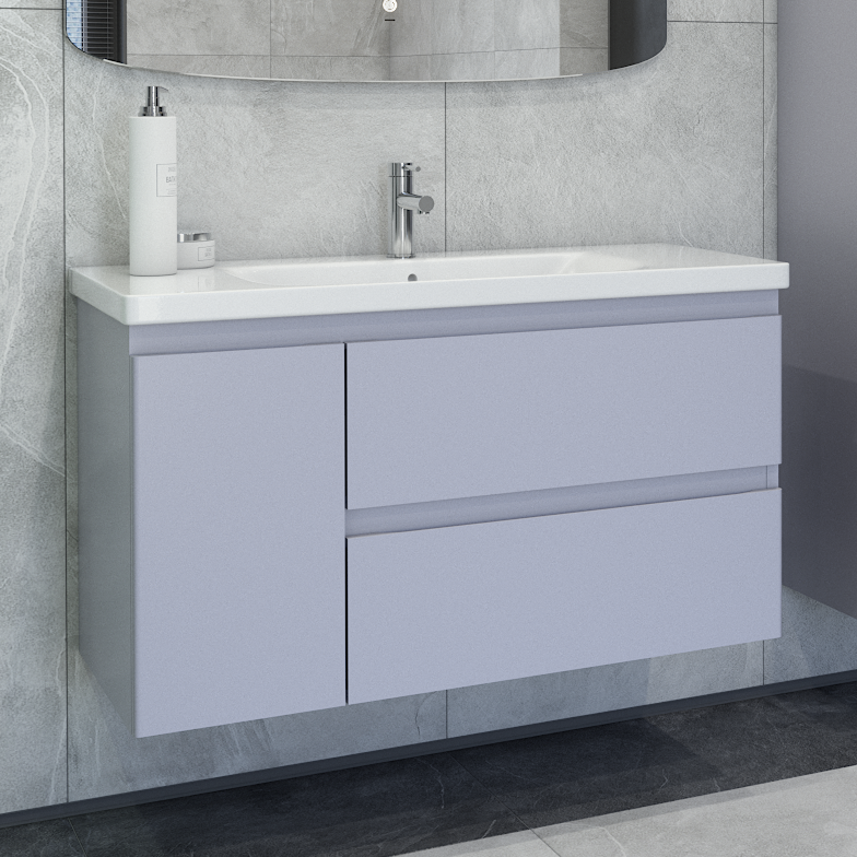 Тумба с раковиной Caprigo Forte 100 L подвесная, стилл