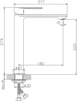 Смеситель для раковины Haiba HB590-7 HB11590-7 Смеситель для раковины Haiba HB590-7 HB11590-7