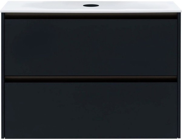 Тумба под раковину без столешницы Allen Brau Activity 90 с подсветкой, матовый антрацит, олива браш