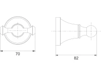 Крючок Rose RG1921E золото Крючок Rose RG1921E золото