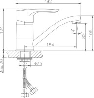 Смеситель для кухни Haiba HB66 HB4566-2