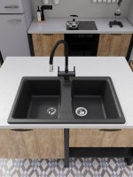 Мойка кухонная Domaci Болонья М-26-002 черная