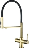 Смеситель для кухни Steel Hammer SH 2003 BRONZE бронза, с гибким изливом