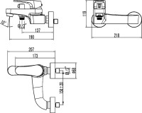 Смеситель для ванны с душем Lemark Shift LM4334C