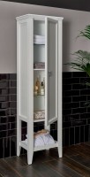 Шкаф пенал для ванной VitrA Valarte 55 матовый белый R