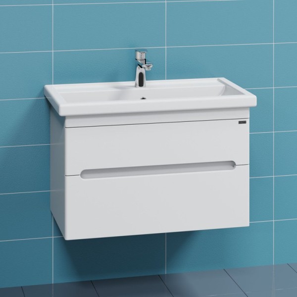 Тумба с раковиной СаНта Лондон 80 подвесная, 2 ящика