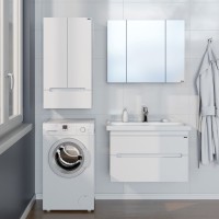 Тумба с раковиной СаНта Лондон 80 подвесная, 2 ящика