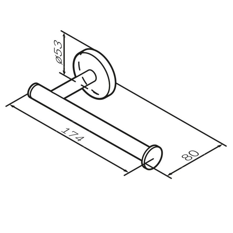 Держатель туалетной бумаги AM.PM X-Joy A85A34144 розовое золото