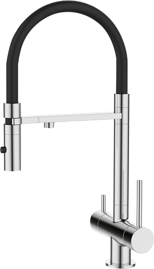 Смеситель для кухни IDDIS Ace ACESBFFi05 хром, с гибким изливом