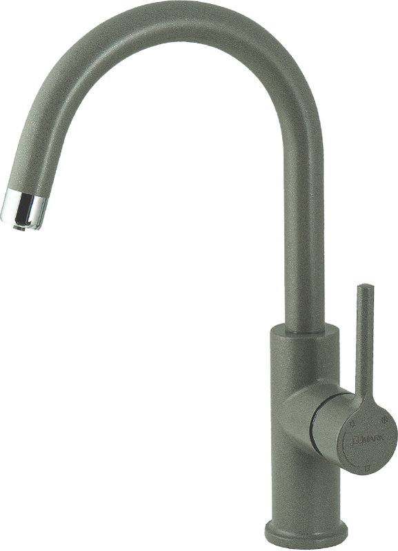 Смеситель для кухни Lemark Comfort LM3073PGS серый шелк