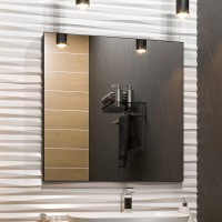 Зеркало Brevita Mars 80 черное матовое