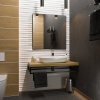 Зеркало Brevita Mars 80 черное матовое