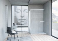 Душевой уголок Vincea Slim Soft VSR-1SS9014CL 140x90, профиль хром, стекло прозрачное