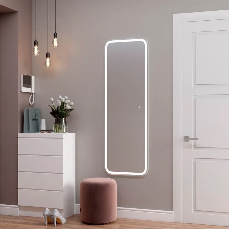 Зеркало CONTINENT Loren 45х135, с подсветкой