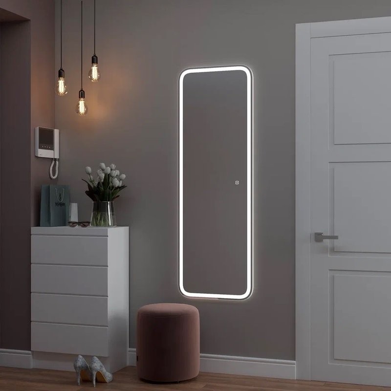 Зеркало CONTINENT Loren 45х135, с подсветкой